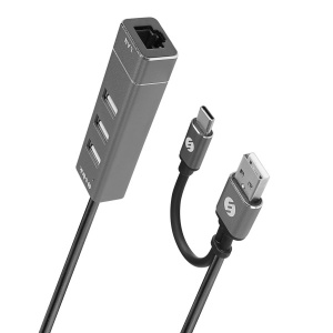 Adapter USB S-link SW-U222 USB 2.0/USB-C na LAN 10/100Mbps - Img 1