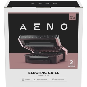 AENO Electric Grill EG3: 2000W, 7 automatic programs +Manual mode, 4 Degrees of Roast, Color indication, Removable plates Plate size 292*230mm AEG0003 - Img 2