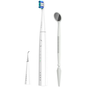 AENO Sonic Electric toothbrush, DB8: White, 3modes, 3 brush heads + 1 cleaning tool, 1 mirror, 30000rpm, 100 days without charging, IPX7 ADB0008 - Img 2