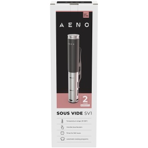AENO Sous Vide SV1: 1200W, 4 Automatic programs, Temperature adjustment, Timer, Touch screen, LCD-display, IPX7 Water Proof ASV0001 - Img 4