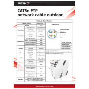 Amiko Mrežni FTP kabl, CAT5e, OutDoor, 305 met. - CAT5e FTP Outdoor 305m - Img 3