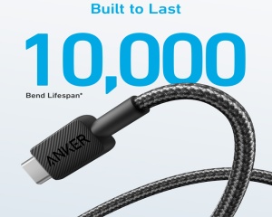 ANKER 322 USB tip-A na USB tip-C kabl M/M 0.9m, 18W, pleteni, crni - Img 3