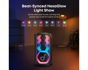 ANKER Soundcore Rave 3S 200W prenosivi bluetooth IPX4 zvučnik crni - Img 3