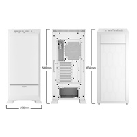 be quiet! DARK BASE PRO 901 White, MB compatibility: E-ATX / XL-ATX / ATX / M-ATX / Mini-ITX, Three pre-installed be quiet! Silent Wings 4 140mm PWM fans, Integrated Fan Hub, Ready for water cooling radiators up to 420mm BGW51