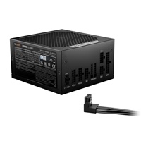 be quiet! POWER ZONE 2 850W, 80 PLUS Platinum and Cybenetics Platinum efficiency rating (up to 94.1%), ATX 3.1 PSU with full support for PCIe 5.1 GPUs and GPUs with 6+2 pin connector, Pure Wings 3 140mm fan and semi-passive zero-RPM cooling BP007EU