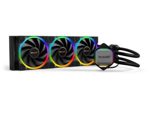 be quiet! PURE LOOP 2 FX, 360mm [LGA-1851 Default ILM and RL-ILM support], Doubly decoupled pump, Very quiet Pure Wings 3 PWM fans 120mm, Unmistakable design with ARGB LED and aluminum-style, Intel and AMD BW015