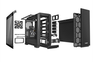 be quiet! SILENT BASE 601 Window Black, MB compatibility: E-ATX / ATX / M-ATX / Mini-ITX, Two pre-installed be quiet! Pure Wings 2 140mm fans, Ready for water cooling radiators up to360mm BGW26 - Img 4