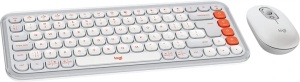 Bežična tastatura + miš Logitech Pop Icon US Bela * - Img 1