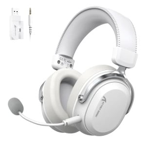 Bežične gaming slušalice Attack Shark L30PRO 50mm/7.1 Surround/TriMode/Aluminium/1100mAh/White