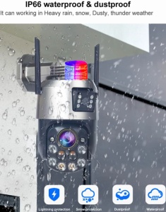CAM-IP6MP-EP5-12X ZOOM GMB kamera 6 mpix microSD iCSee xmeye pro Two-way PTZ ip66,2x3.6mm - Img 6