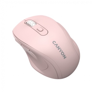 Canyon 6 buttons wireless 2.4Ghz mouse, MX8650A Sensor, DPI up to 1600,Injection case, 3 M life times left and right switches, 2xAAA battery, ABS material. Size: 105x71x40mm, Weight: 59g, Pink CNE-CMSW20P - Img 3