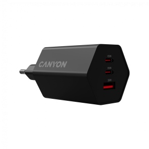 CANYON charger HEXAGON 65 GaN 65W 2xPD 1xQC EU Black CND-CHAHEX65B - Img 2
