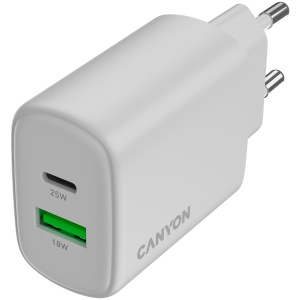 CANYON charger OnCharge 250 25W 1xPD 1xQC EU White CNE-CHA250-21 - Img 4