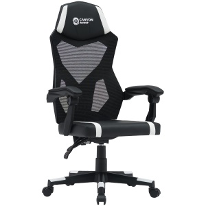 CANYON gaming chair Flow MCH01 Mesh Black White CNE-MCH01W - Img 2