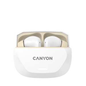 CANYON headset HEXAGON 7 TWS ANC+ENC Wireless Charge White Beige CNS-TWS7WB - Img 2