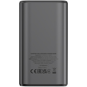 CANYON power bank OnPower 130 TFT 10000 mAh PD30W Dark Grey CNS-CPB130DG - Img 3