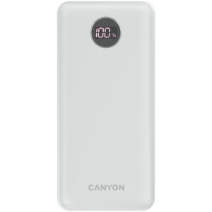 CANYON power bank PB-2002 LED 20000 mAh PD 20W QC 3.0 White CNE-CPB2002W - Img 1