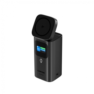 CANYON Qi2 magnetic power bank OnPower 150 15000mAh Aluminium Dark grey CNS-CPB150DG - Img 5