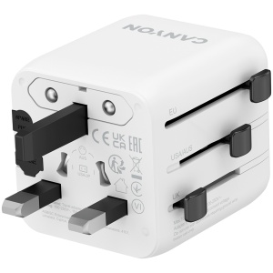 CANYON Travel Adapter OnTour One EU/UK/US/AUS White CNS-TA1005W - Img 2