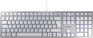 Cherry KC-6000 Slim tastatura, YU, bela/srebrna