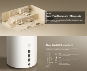 Cudy M3600(1-Pack), BE3600 Gigabit Mesh Wi-Fi 7 System, 2882 Mbps + 688 Mbps IPv6 - Img 3