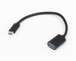 E-GREEN Adapter USB 3.0 (F) - USB 3.1 Tip C (M) - OTG 0.15m crni *