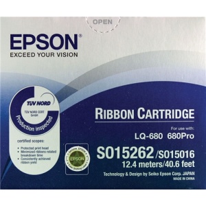 Epson Black ribbon cartridge for LQ-670/680/pro/860/1060/25xx C13S015262