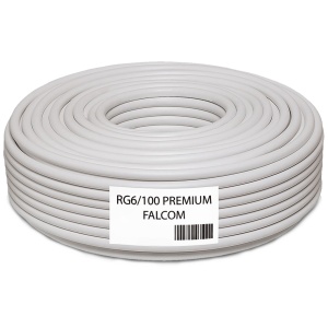 Falcom Koaksijalni kabl RG-6, CCS, 100dB, pak. 100 met. - RG6/100-PREMIUM