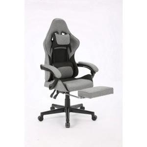 Gaming stolica ePlayGame HC-4095 BDG platno/tamno sivo crna - Img 3