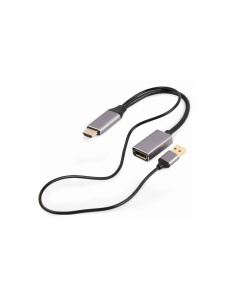 Gembird Active 4K HDMI male to DisplayPort female adapter, black A-HDMIM-DPF-01