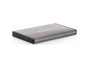 Gembird HDD/SSD External Enclosure, 2.5", SATAIII, USB3.0, Brushed aluminium, Light Grey EE2-U3S-3-LG