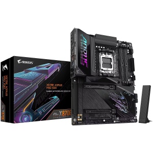 Gigabyte AM5, X870E AORUS PRO X3D, 4x DIMMs, EXPO & XMP Support, Wi-Fi 7, Dual USB4 Type-C with DP-Alt, HDMI X870E A PRO X