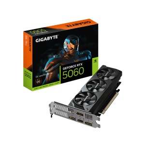 Gigabyte GeForce RTX 5060 OC Low Profile 8GB, Power Connectors 8 Pin x1 GV-N5060OC-8GL