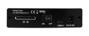 HDD Rack LC Power 3.5" LC-35U3-Becrux-C1 SATA USB3.1 type C port * - Img 2