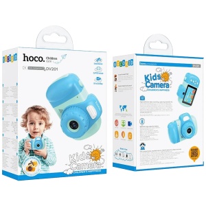 hoco. Dečija kamera, 2" IPS LCD, 32 MPx, FullHD, microSD, plava - DV201 Blue - Img 3