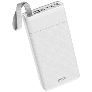hoco. Power bank 30000mAh, Micro-USB / Tipe-C ulaz, lampa - J73 Powerful, White - Img 3