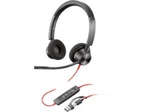HP Poly HP Poly Blackwire 3320 Stereo Microsoft Teams Certified USB-C Headset +USB-C/A Adapter 8X220AA