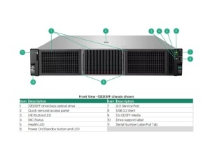 HPE DL380 Gen11 24C 4516Y+ 2.2GHz 64GB 24SFF MR408i-o 4x1Gb 2x 2.4TB SAS 2x1000W 2U Rack 3Y - Img 2