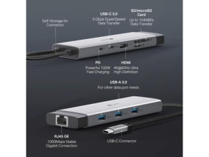 Hub TP-LINK UH9120C USB Type-C 9-Port Hub - Img 4