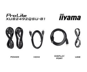 IIYAMA 23.8" XUB2492QSU-B1 2560x1440 100Hz, 0.5ms, USB Hub * - Img 3