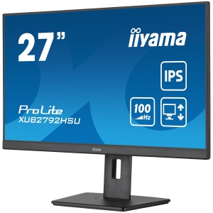 IIYAMA Monitor LED XUB2792HSU-B6 27" IPS Slim-line 1920 x 1080 @100Hz 250 cd/m² 1300:1 0.4ms HDMI DP 4x USB 3.2 HDCP height, swivel, tilt, pivot (rotation both sides) 3y XUB2792HSU-B6 - Img 3