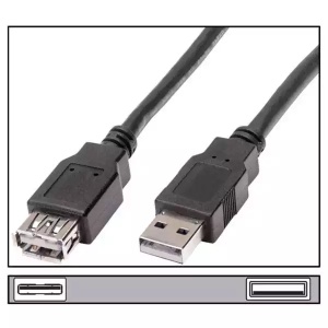 Kabl USB A-M/A-F 1.8m produžni Linkom *