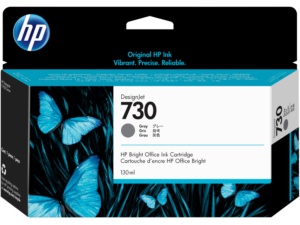 Kertridž HP 730 130ml/siva