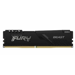 Kingston DDR4 16GB 3200MT/s [FURY BEAST], Non-ECC UDIMM, CL16 1.35V, 288-Pin 2Rx8, Black, w/Heatsink KF432C16BB1/16 *