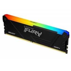 Kingston DDR4 16GB 3200MT/s [FURY BEAST RGB], Non-ECC UDIMM, CL16 1.35V, 288-Pin 1Rx8, w/RGB Heatsink, XMP KF432C16BB2A/16 *