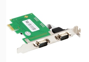 Kontroler E-Green 2-ports RS-232 DB-9 PCIEx PCE382-2S *