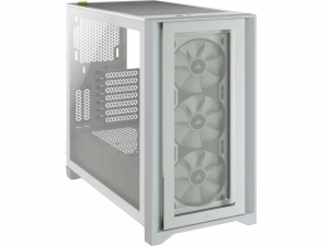 Kucište CORSAIR iCUE 4000X Mid-Tower/ATX/kaljeno staklo/bez napajanja/RGB/bela - Img 3