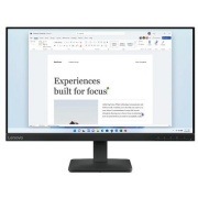 Lenovo 23.8" L24-4e, FHD (1920 x1080) IPS LED, 16:9, 178/178, 4ms (extreme), 6ms (normal), 48Hz–100Hz, 250cd/m2, 1300:1, 99% sRGB, 1xVGA, 1xHDMI, VESA, AMD FreeSync™, Tilt, Raven Black, HDMI cable 68C2KAC1EU