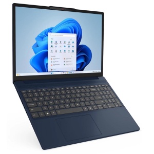 Lenovo IdeaPad Slim 3 15IRH10 (Cosmic Blue, Aluminimum Top) 10- 2.4-4.9GHz/24MB 24GB (1xSoDIMM) DDR5 1TB-SSD-NVMe 15.3." WUXGA (1920x1200) IPS AG FHD 1080p UHD-Graphics WiFi6-AC HDMI SD-Rdr BT5.2 TPM USB-C/DP NumPad 50Wh 1. Core i7-13620H 83K100BDYA
