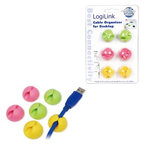 LogiLink držači za organizovanje kablova 6 kom. fancy - Img 3